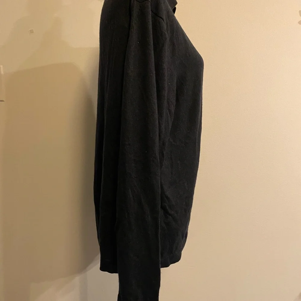 Banana Republic Men's Charcoal V-Neck Sweater silk and cashmere size Large